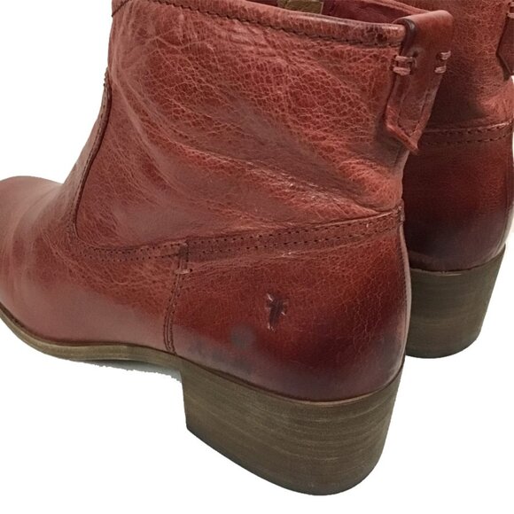 Frye Claire Bootie Short Ankle Leather Boot - Picture 9 of 14